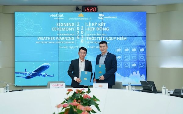 Viettel develops hazardous weather alert software in cooperation with Vietnam Airlines
