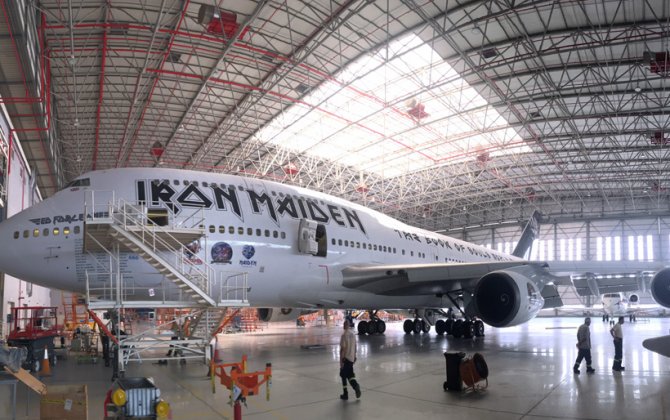 Volga-Dnepr Gulf welcomes back Iron Maiden Ed Force One