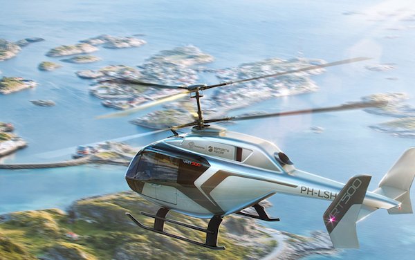 VRT-500 helicopter with Liebherr environmental control system on board