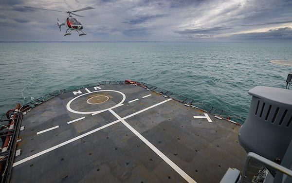 VSR700 autonomous take-off and landing capabilities tested at sea