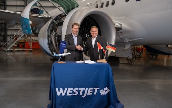 WestJet and Lufthansa Technik sign multi-billion-dollar agreement for world-class aircraft engine maintenance services