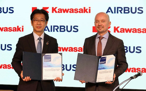 Wider understanding & study of use of hydrogen in Japan - Airbus partners Kawasaki Heavy Industries