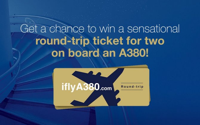 Win an A380 round-trip flight for two on iflyA380.com