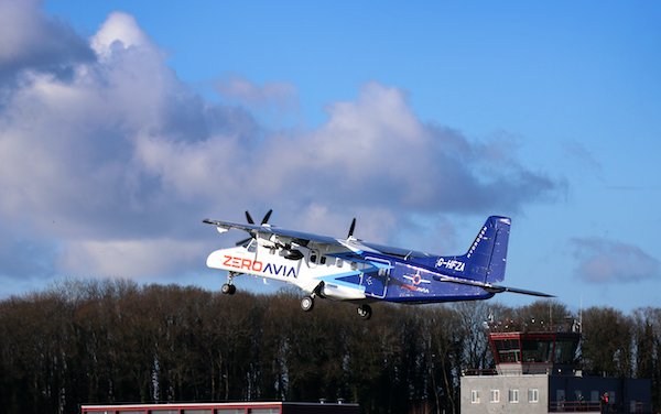 ZeroAvia 19-seat Dornier 228 hydrogen-electric powered aircraft took to the sky as part of the HyFlyer II project